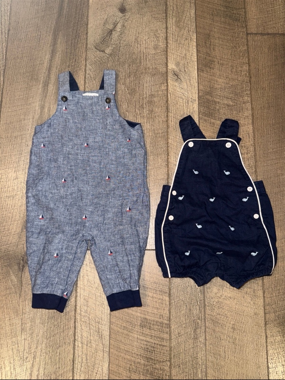 Janie and Jack Boys Overalls (3-6M)